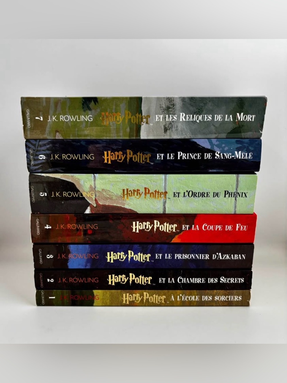 FRENCH Harry Potter Gallimard Gros Large Format Books Livres 1-7 Français